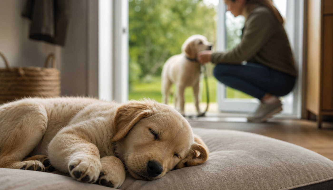 Pourquoi le sommeil des chiots influence-t-il leur apprentissage de la promenade ?